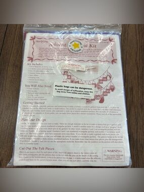 HearthSong Advent Garland Kit, New Unused